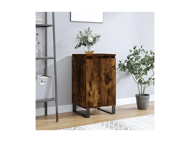 Credenza | Buffet | Armadio Rovere Fumo 40x35x70 cm in Legno Multistrato