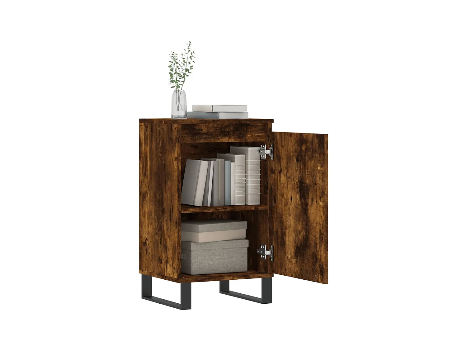 Buffet | Bahut | Meuble de rangement chêne fumé 40x35x70 cm bois d'ingénierie