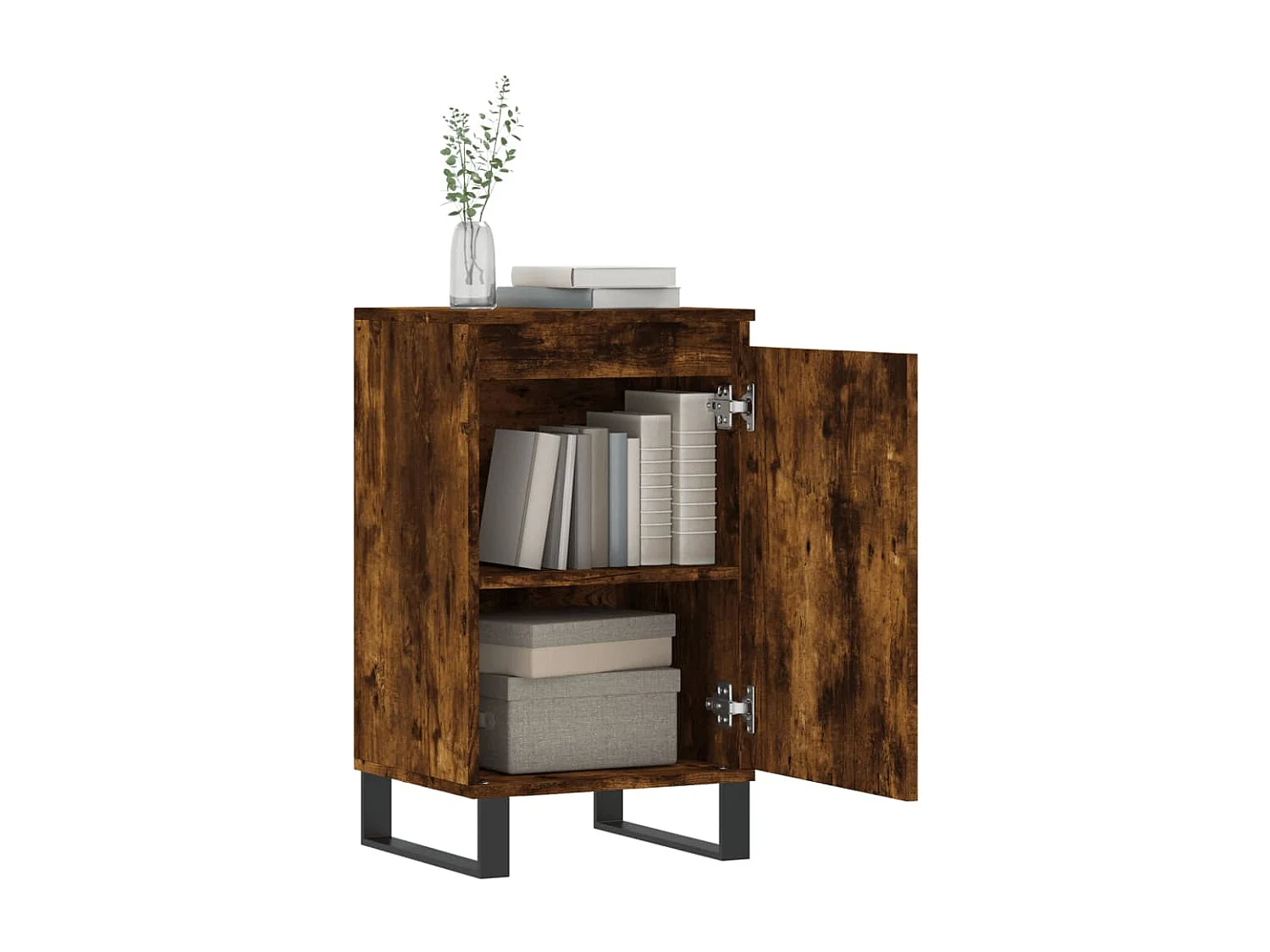 Buffet | Bahut | Meuble de rangement chêne fumé 40x35x70 cm bois d'ingénierie