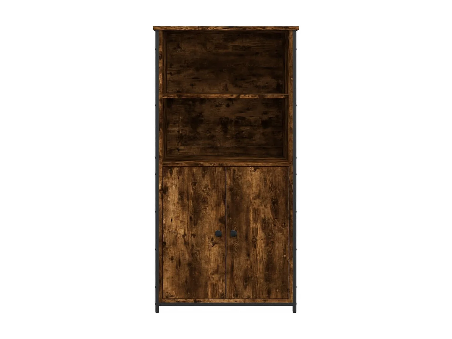 Buffet | Bahut | Meuble de rangement haut chêne fumé 62x36x121,5 cm bois d'ingénierie