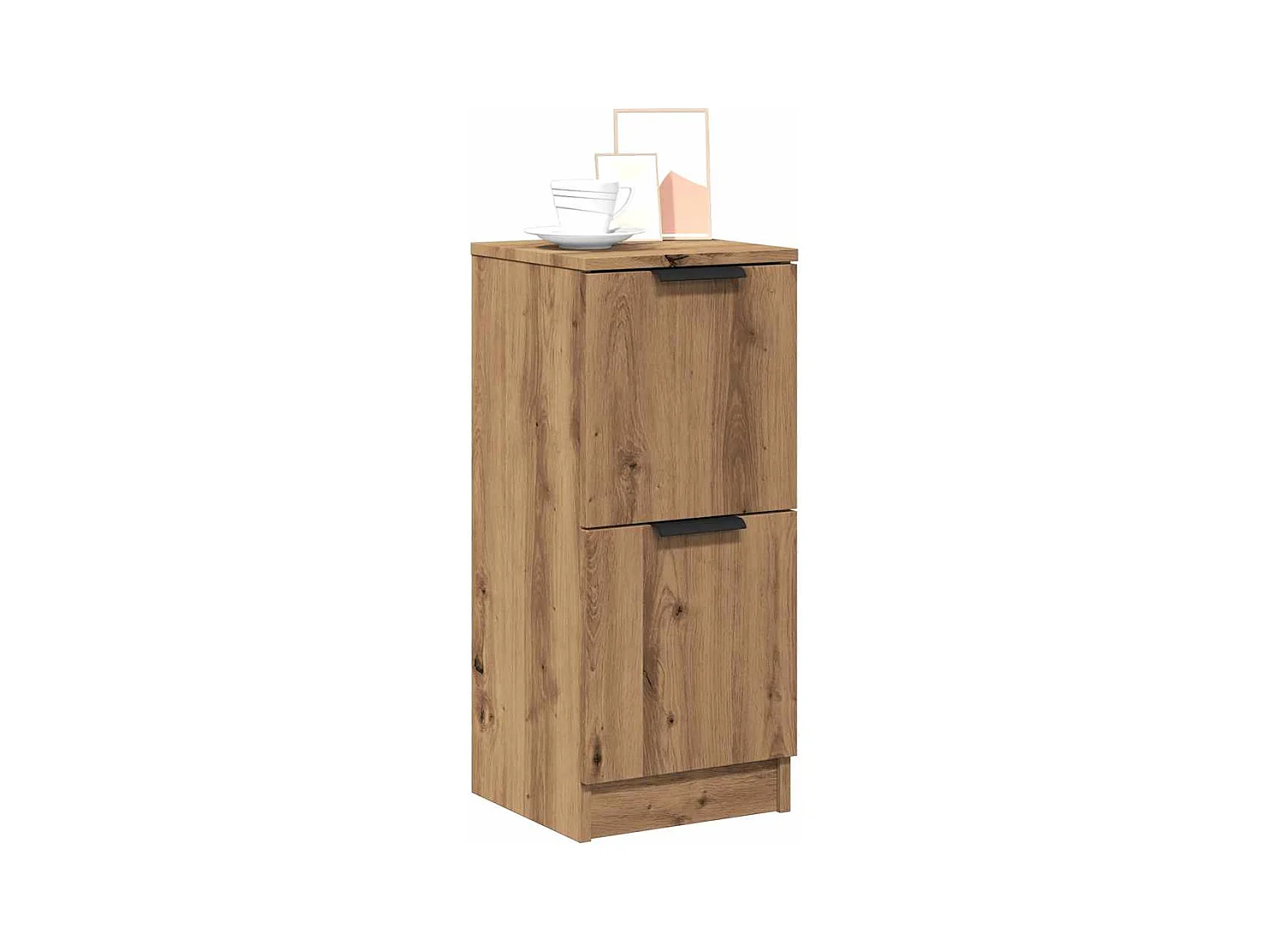 Credenze | Buffet | Armadi 2 pz Rovere Artigianale 30x30x70 cm Legno Multistrato