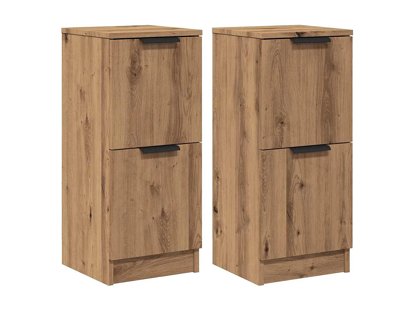 Credenze | Buffet | Armadi 2 pz Rovere Artigianale 30x30x70 cm Legno Multistrato