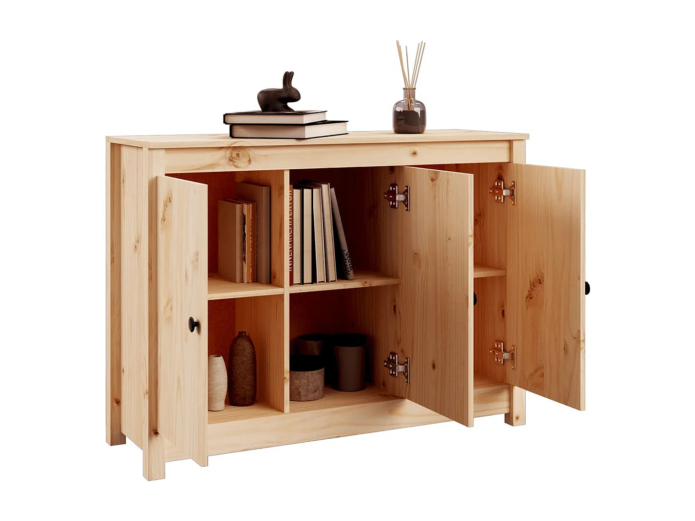 Buffet | Bahut | Meuble de rangement 100x35x74 cm Bois massif de pin