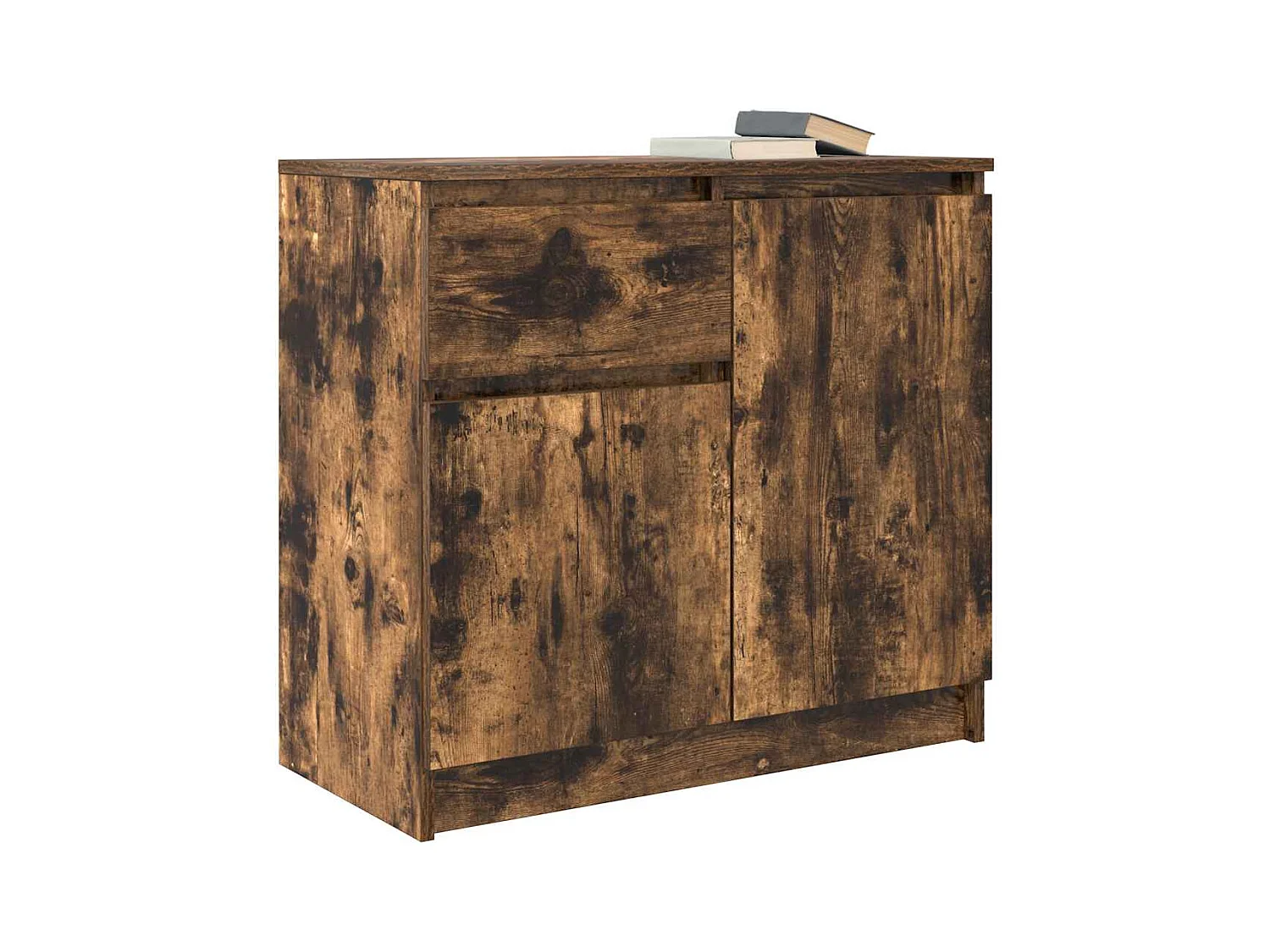 Credenza | Buffet | Armadio con Cassetto Rovere Fumo 71x35x65 cm in Truciolato