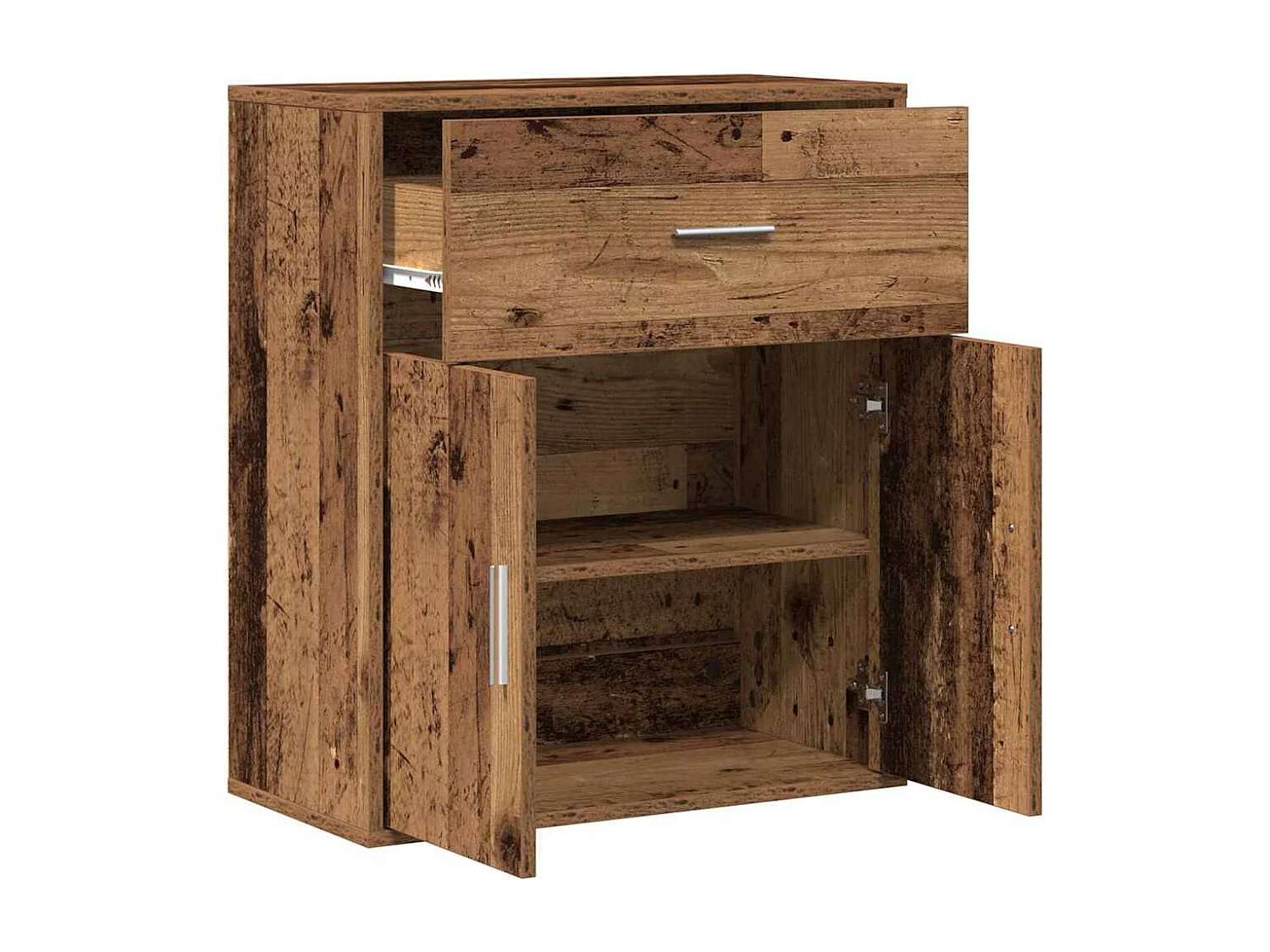 Credenza | Buffet | Armadio Legno antico 60 x 31 x 70 cm Legno multistrato