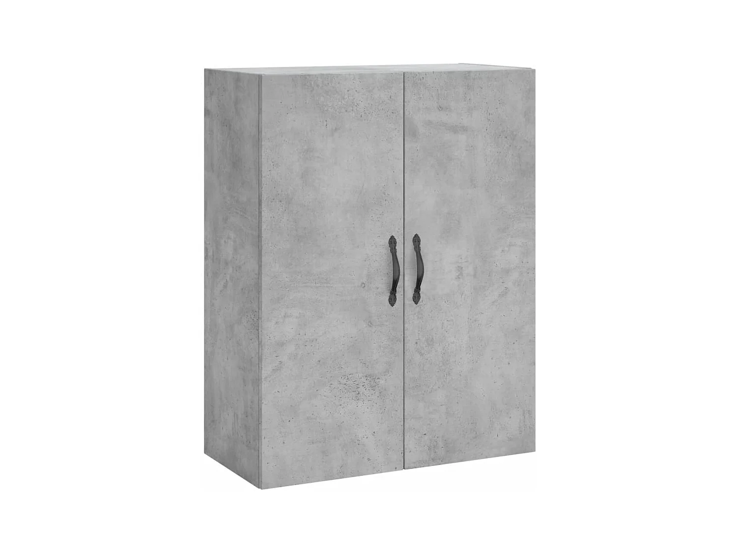 Credenza | Buffet | Armadio Grigio Cemento 69,5x34x180 cm in Legno Multistrato