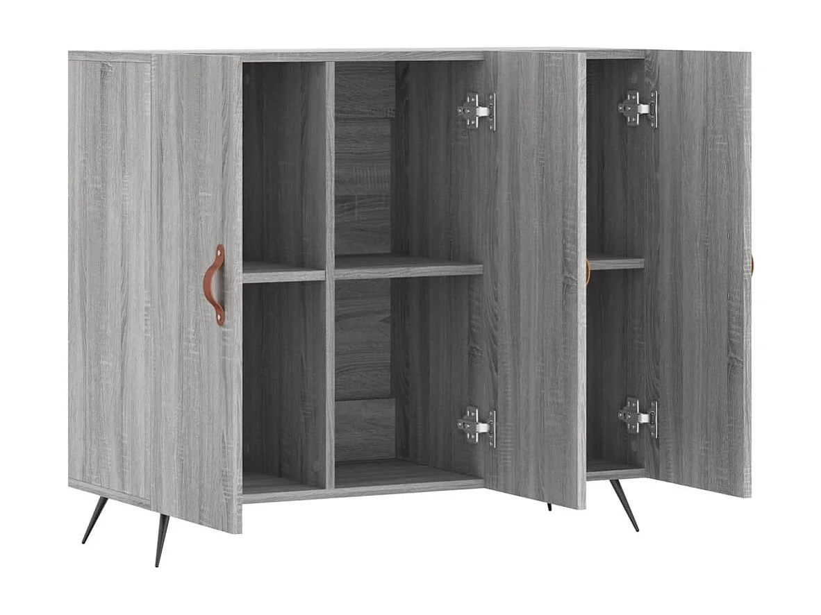 Buffet | Bahut | Meuble de rangement sonoma gris 90x34x80 cm bois d'ingénierie