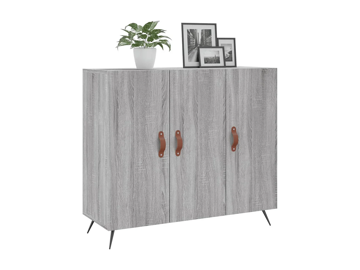 Buffet | Bahut | Meuble de rangement sonoma gris 90x34x80 cm bois d'ingénierie