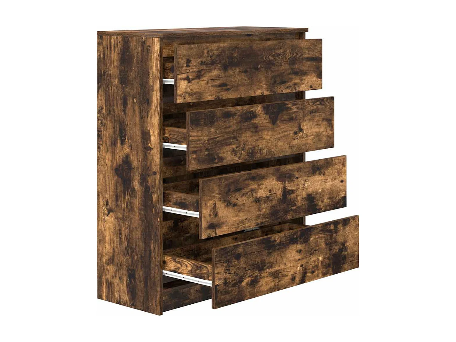 Buffet | Bahut | Meuble de rangement chêne fumé 80x35x99 cm bois d'ingénierie