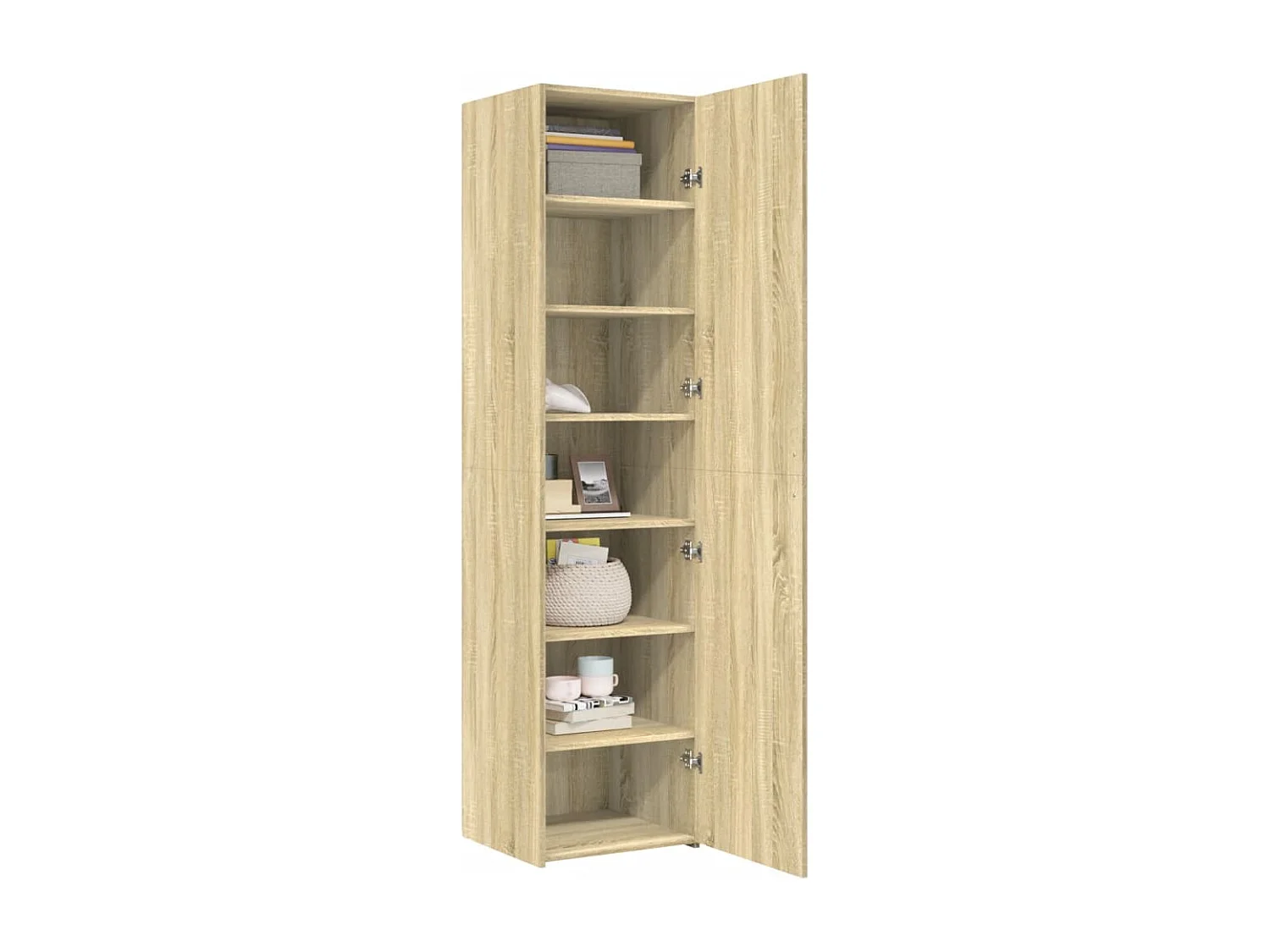 Buffet | Bahut | Meuble de rangement haut chêne sonoma 45x42,5x185 cm bois d'ingénierie