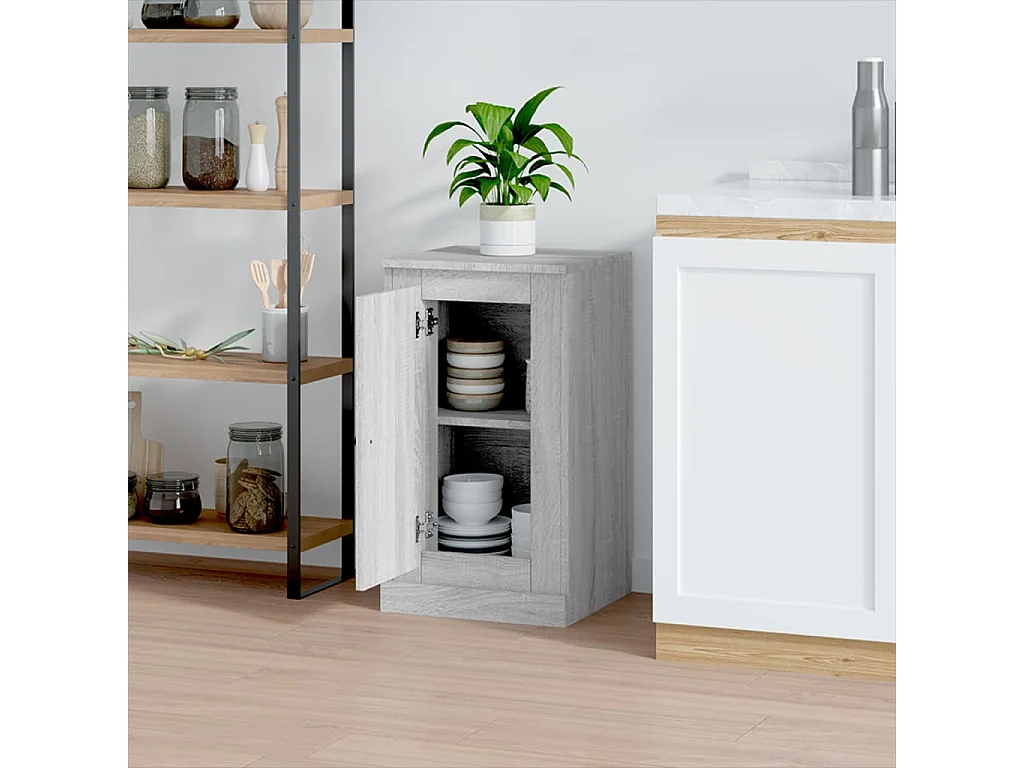 Buffet | Bahut | Meuble de rangement sonoma gris 37,5x35,5x67,5 cm bois d'ingénierie