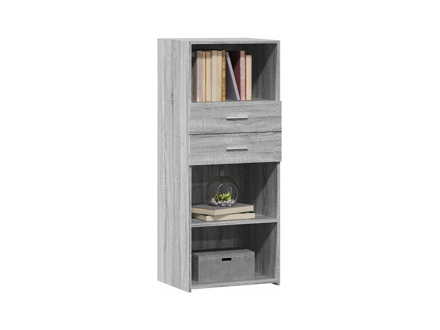 Buffet | Bahut | Meuble de rangement haut sonoma gris 50x42,5x124 cm bois d'ingénierie