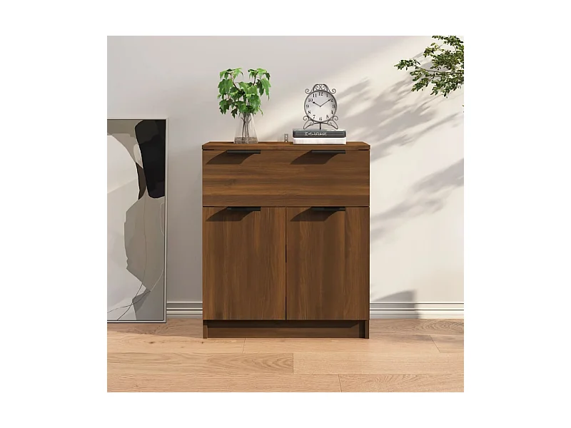 Buffet | Bahut | Meuble de rangement chêne marron 60x30x70 cm Bois d'ingénierie