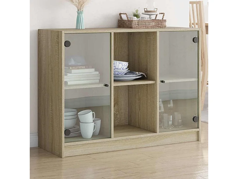 Credenza | Buffet | Armadio Rovere Sonoma 102x37x75,5 cm in Legno Multistrato