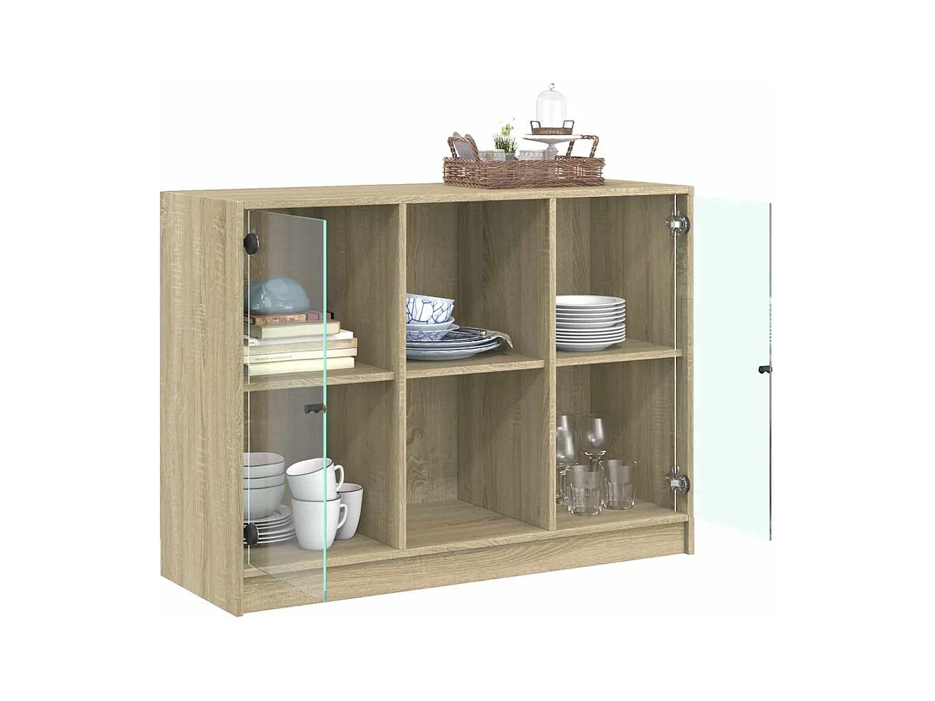 Buffet | Bahut | Meuble de rangement chêne sonoma 102x37x75,5 cm bois d'ingénierie