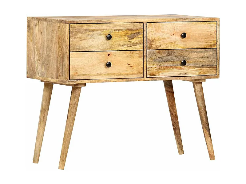 Credenza | Buffet | Armadio 85x40x71 cm in Legno Massello di Mango