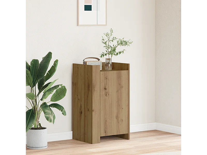 Buffet | Bahut | Meuble de rangement en chêne 45x35x75 cm Bois d'ingénierie