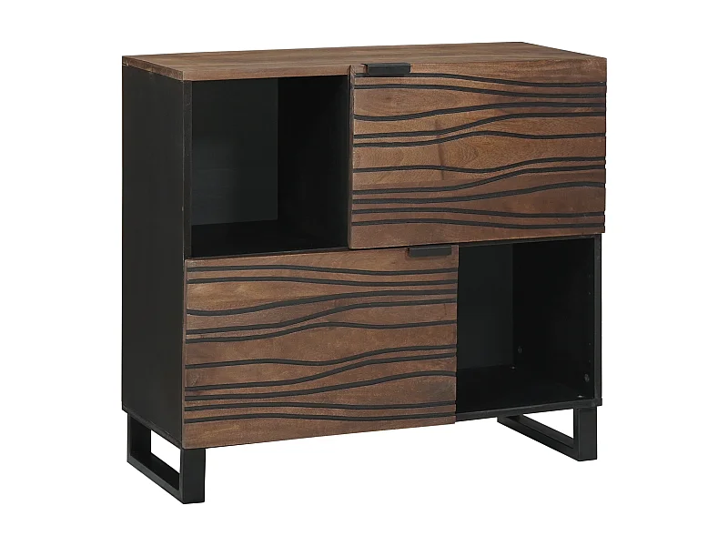 Buffet | Bahut | Meuble de rangement 80x33,5x75 cm en bois de mangue massif