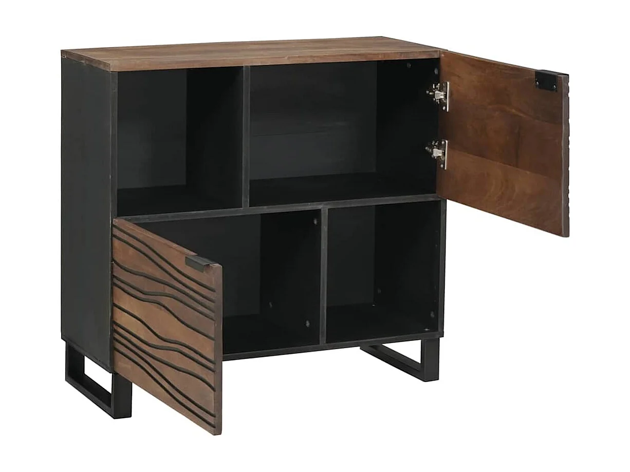 Credenza | Buffet | Armadio 80x33.5x75 cm in legno di mango massello