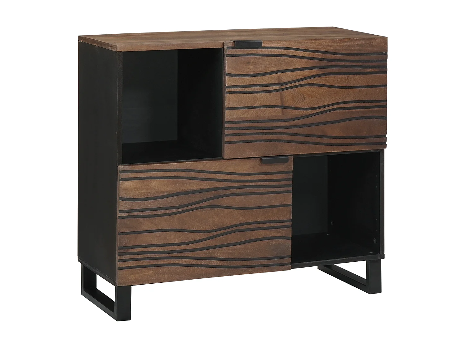 Buffet | Bahut | Meuble de rangement 80x33,5x75 cm en bois de mangue massif