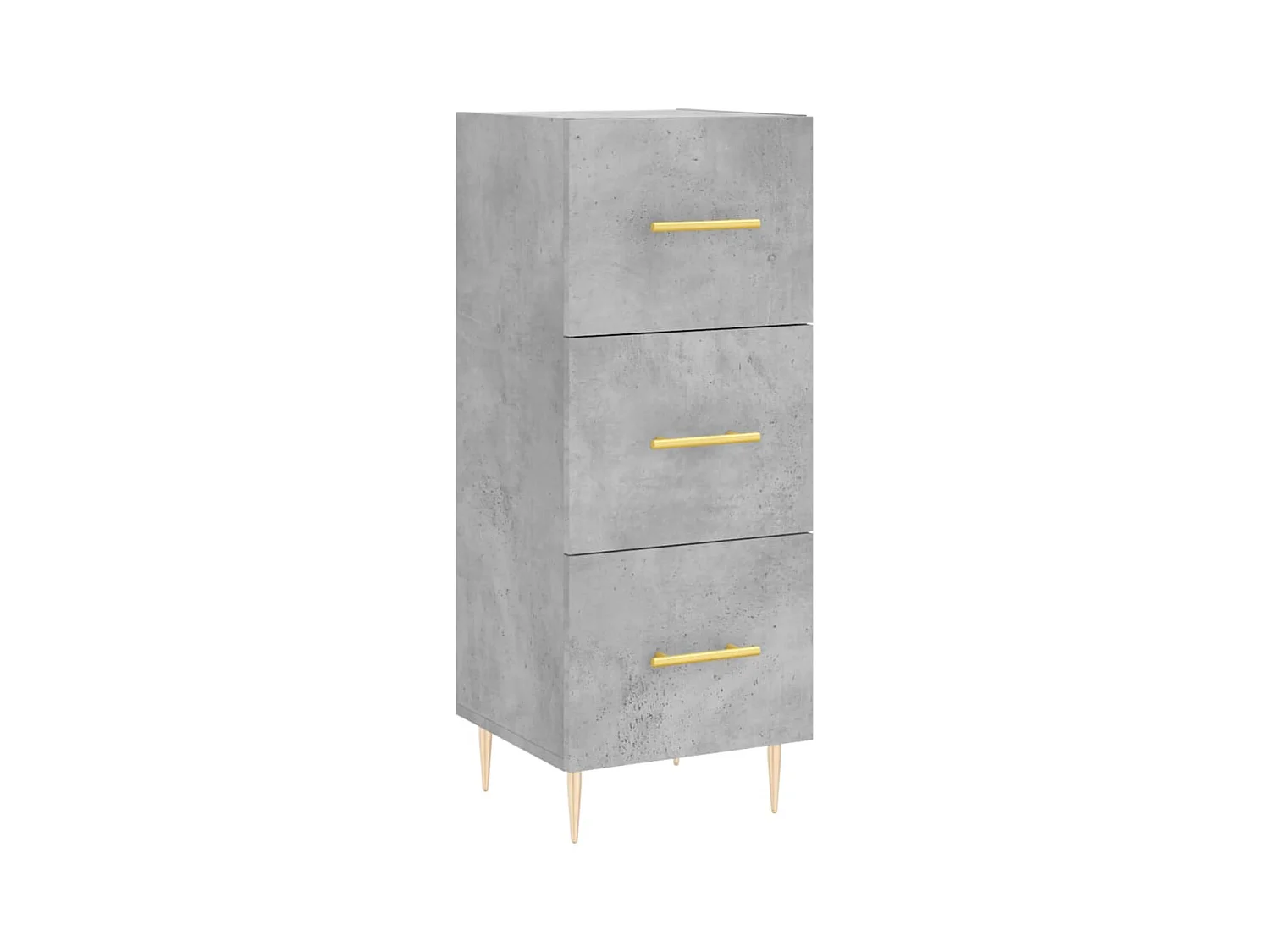 Credenza | Buffet | Armadio Grigio Cemento 34,5x34x90 cm in Legno Multistrato