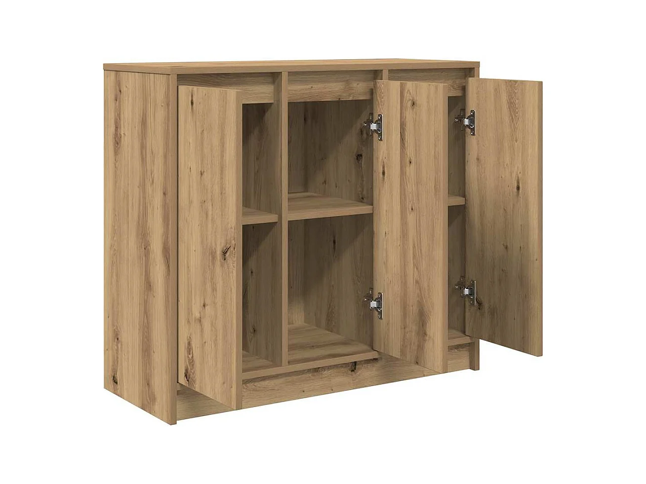 Credenza | Buffet | Armadio Rovere Artigianale 85x34x76 cm in Legno Multistrato