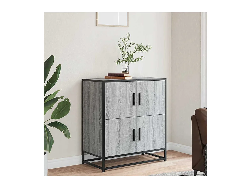 Buffet | Bahut | Meuble de rangement sonoma gris 68x35x76 cm bois d'ingénierie
