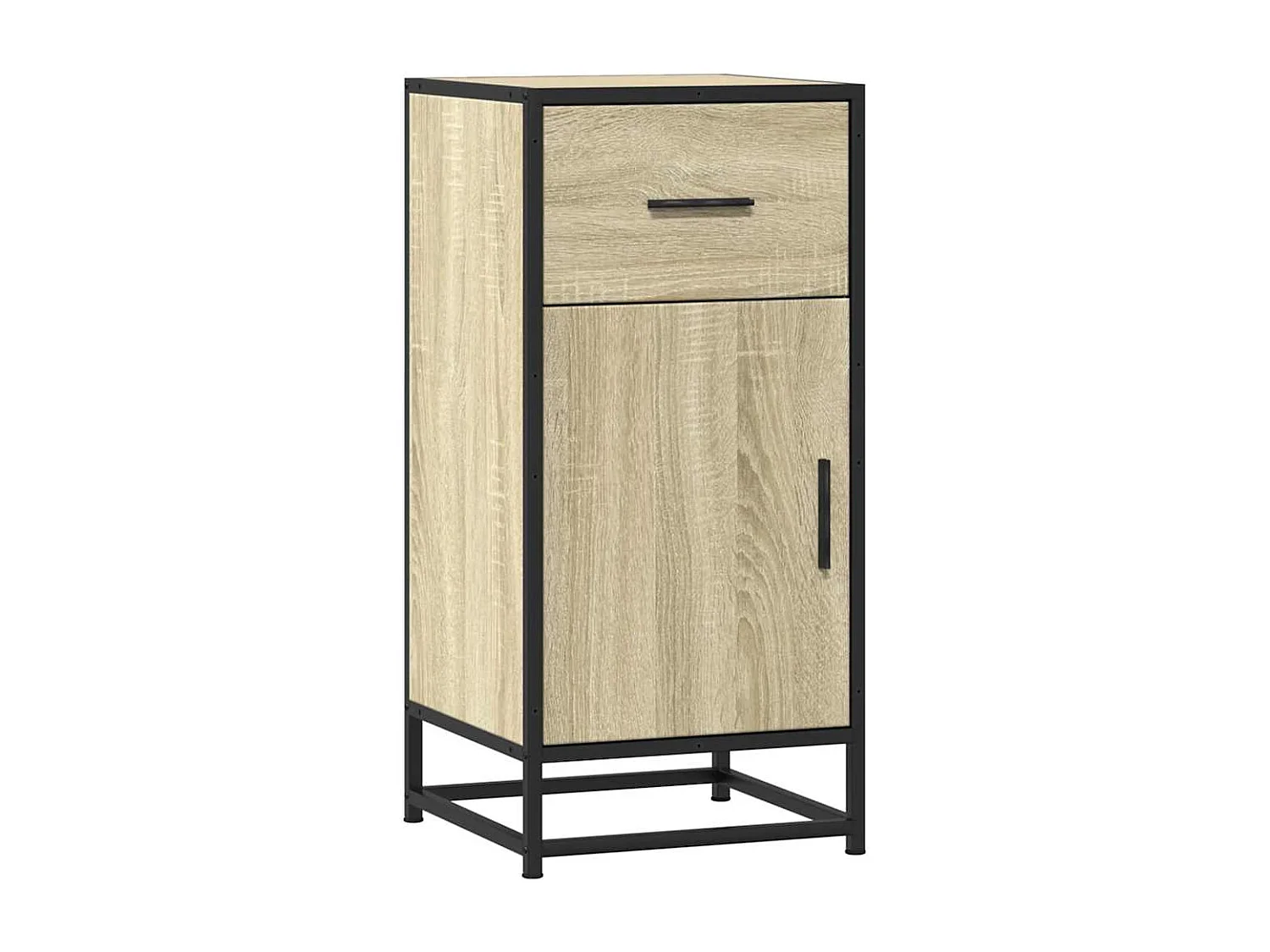 Buffet | Bahut | Meuble de rangement chêne sonoma 35,5x35x76 cm bois d'ingénierie et métal