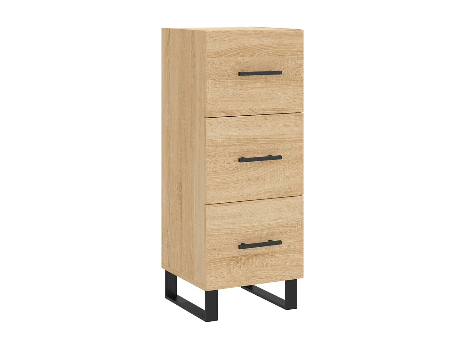 Buffet | Bahut | Meuble de rangement haut Chêne sonoma 34,5x34x180 cm Bois d'ingénierie