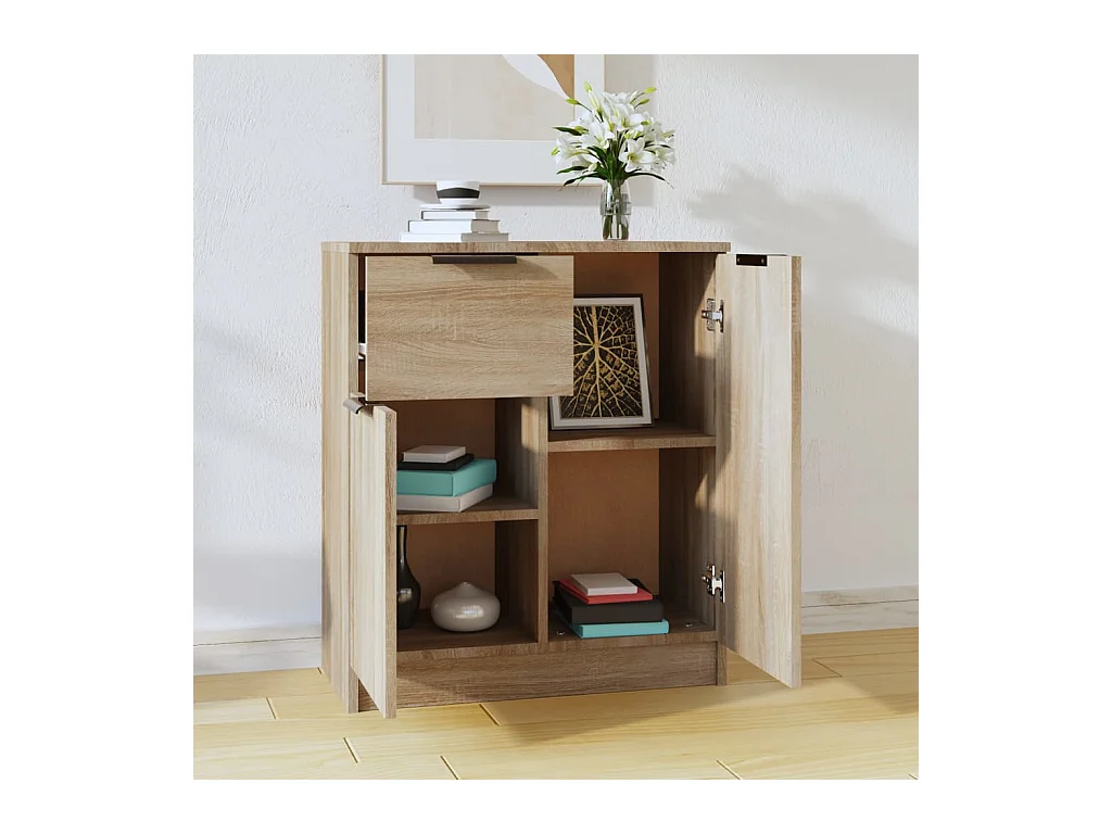 Credenza | Buffet | Armadio Rovere Sonoma 60x30x70 cm in Legno Multistrato