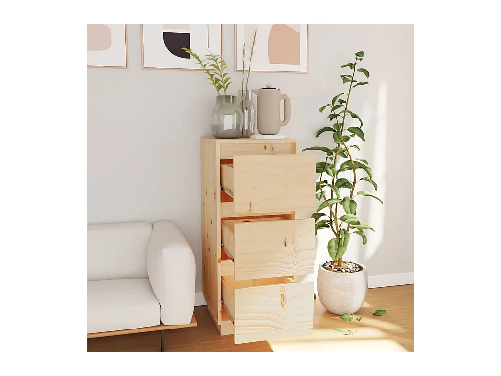 Buffet | Bahut | Meuble de rangement 32x34x75 cm Bois massif de pin