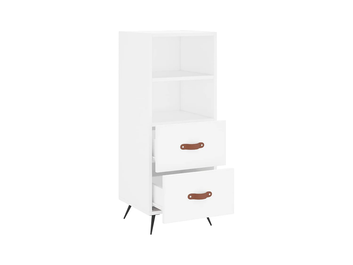 Buffet | Bahut | Meuble de rangement blanc 34,5x34x90 cm bois d'ingénierie