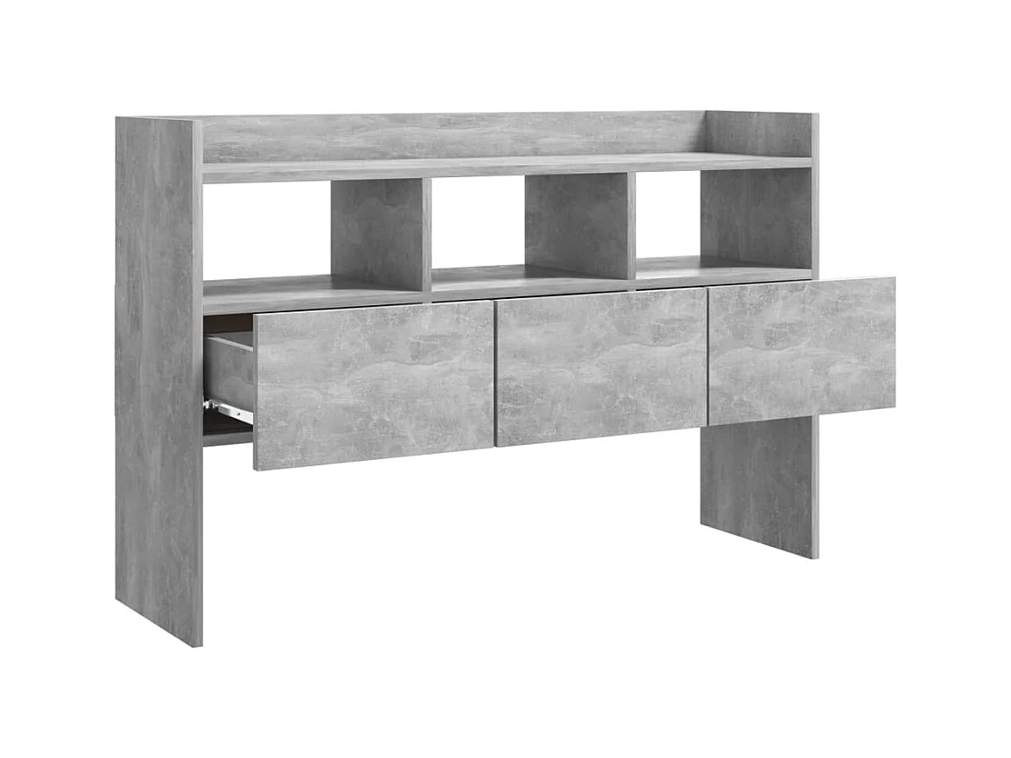 Buffet | Bahut | Meuble de rangement Gris béton 105x30x70 cm Bois d’ingénierie