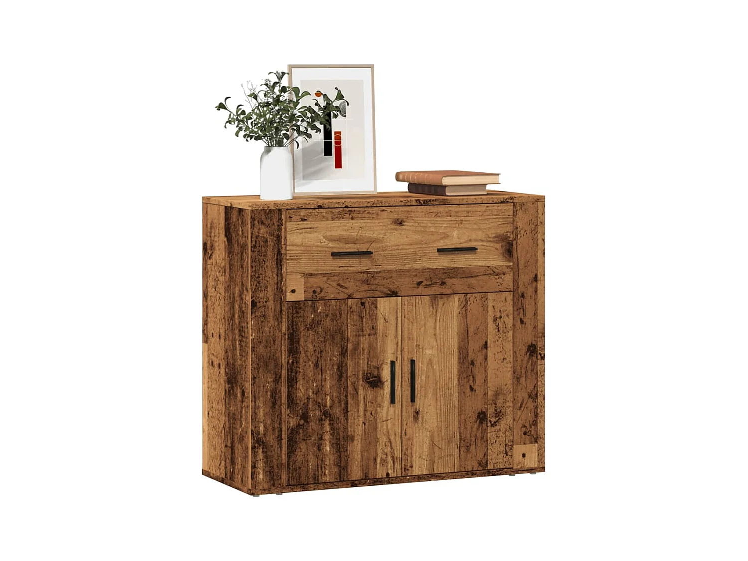 Credenza | Buffet | Armadio Legno Vecchio 80x33x70 cm in Truciolato