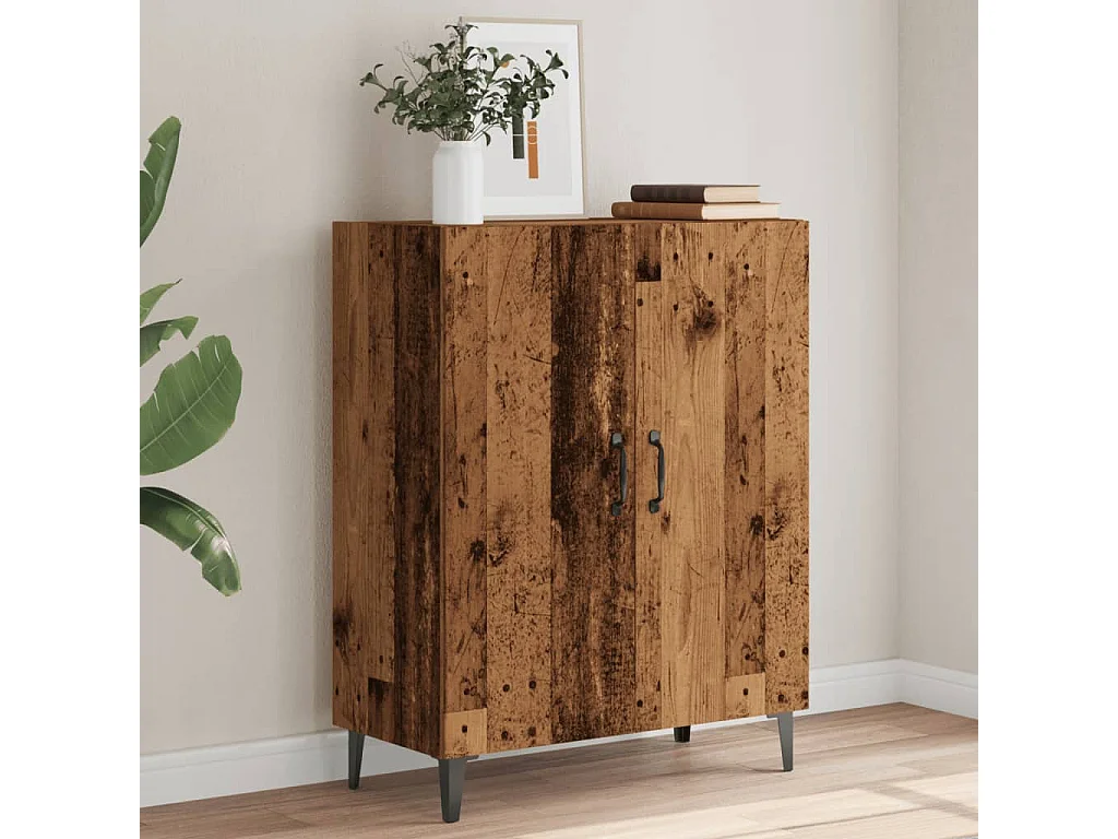 Buffet | Bahut | Meuble de rangement vieux bois 70x34x90 cm bois d'ingénierie