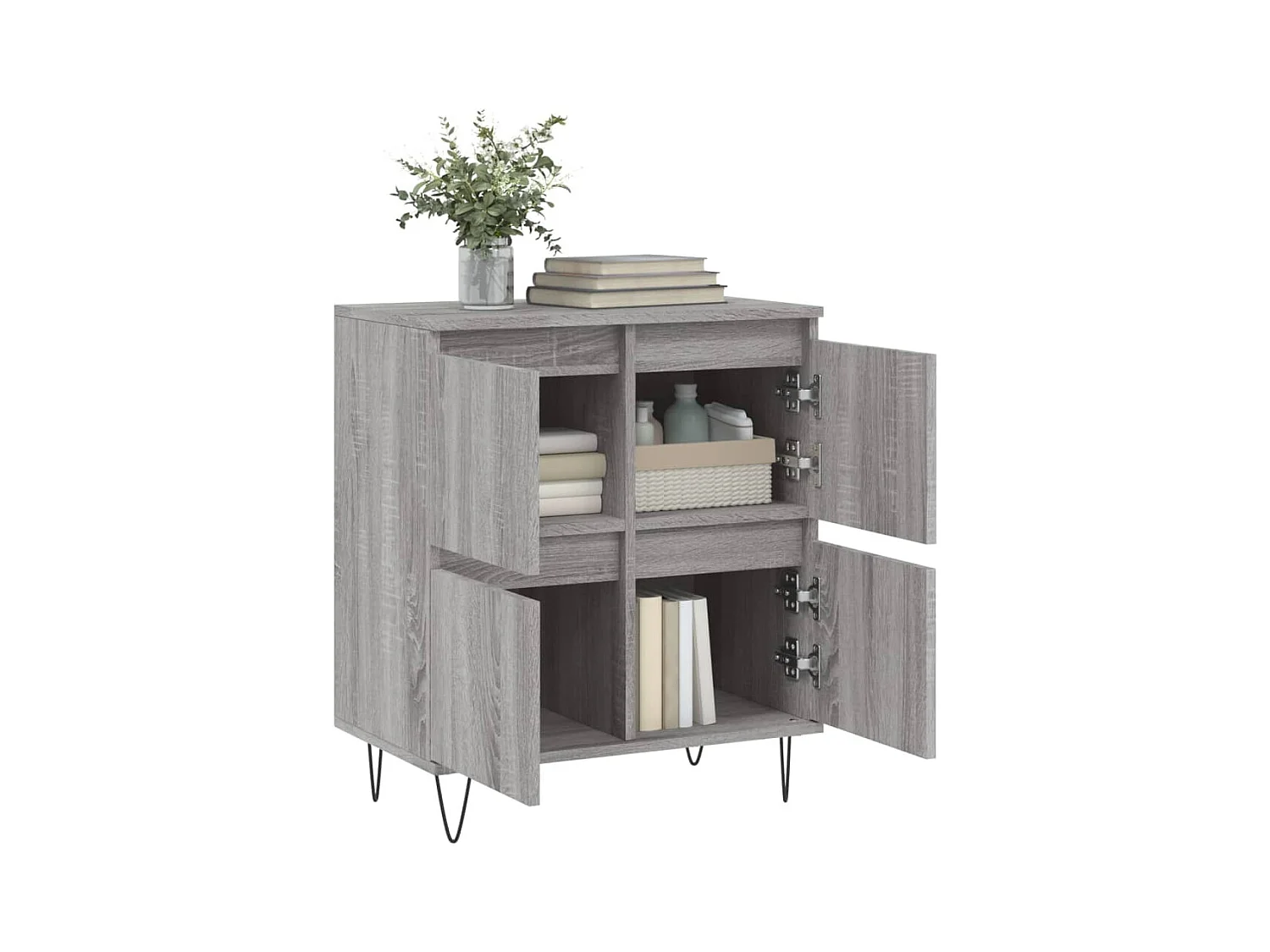 Credenza | Buffet | Armadio Grigio Sonoma 60x35x70 cm in Legno Multistrato