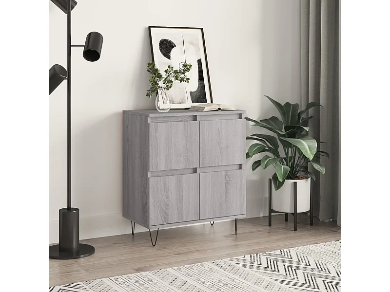 Credenza | Buffet | Armadio Grigio Sonoma 60x35x70 cm in Legno Multistrato