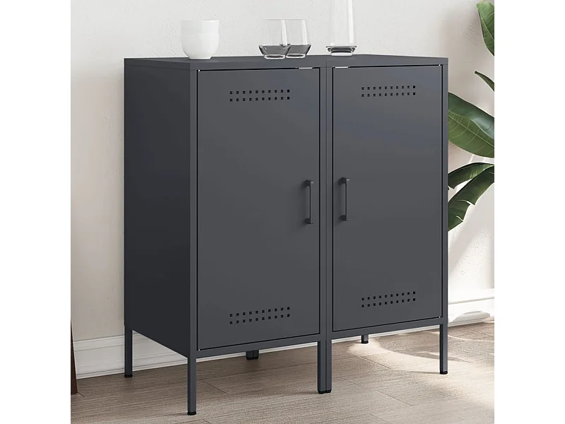 Credenze | Buffet | Armadi 2 pz Antracite 36x39x79 cm in Acciaio