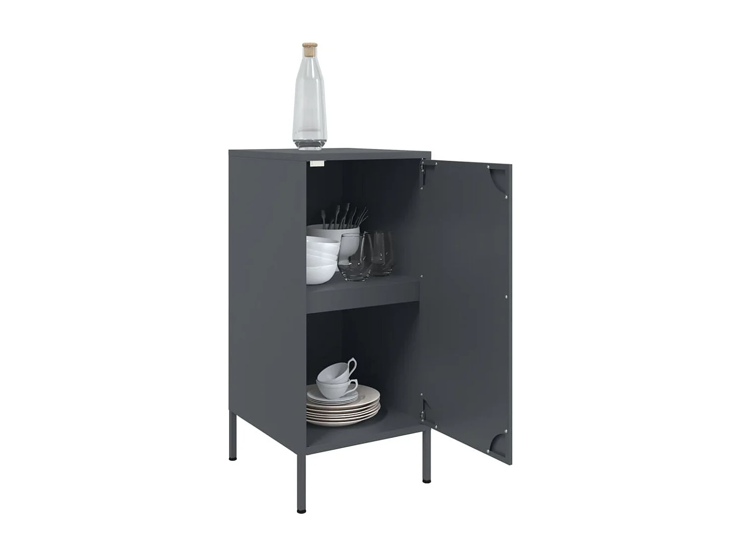 Buffets | Bahuts | Meuble de rangement 2 pcs anthracite 36x39x79 cm acier