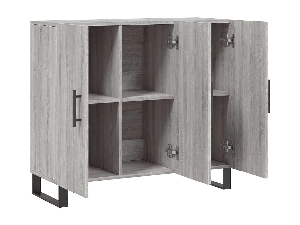 Buffet | Bahut | Meuble de rangement sonoma gris 90x34x80 cm bois d'ingénierie