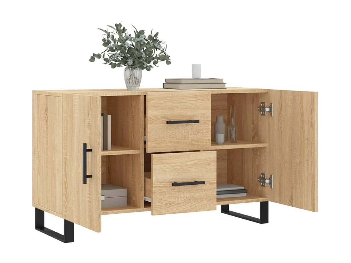 Buffet | Bahut | Meuble de rangement chêne sonoma 100x36x60 cm bois d'ingénierie