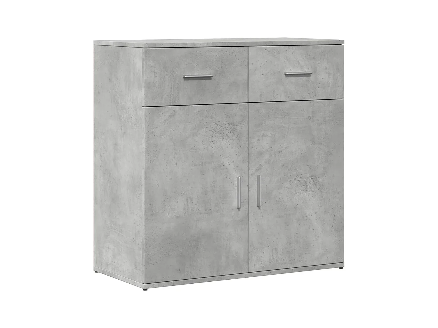 Credenza | Buffet | Armadio Grigio Cemento 79x38x80 cm in Legno Multistrato