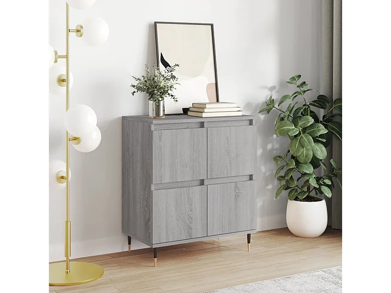 Credenza | Buffet | Armadio Grigio Sonoma 60x35x70 cm in Legno Multistrato