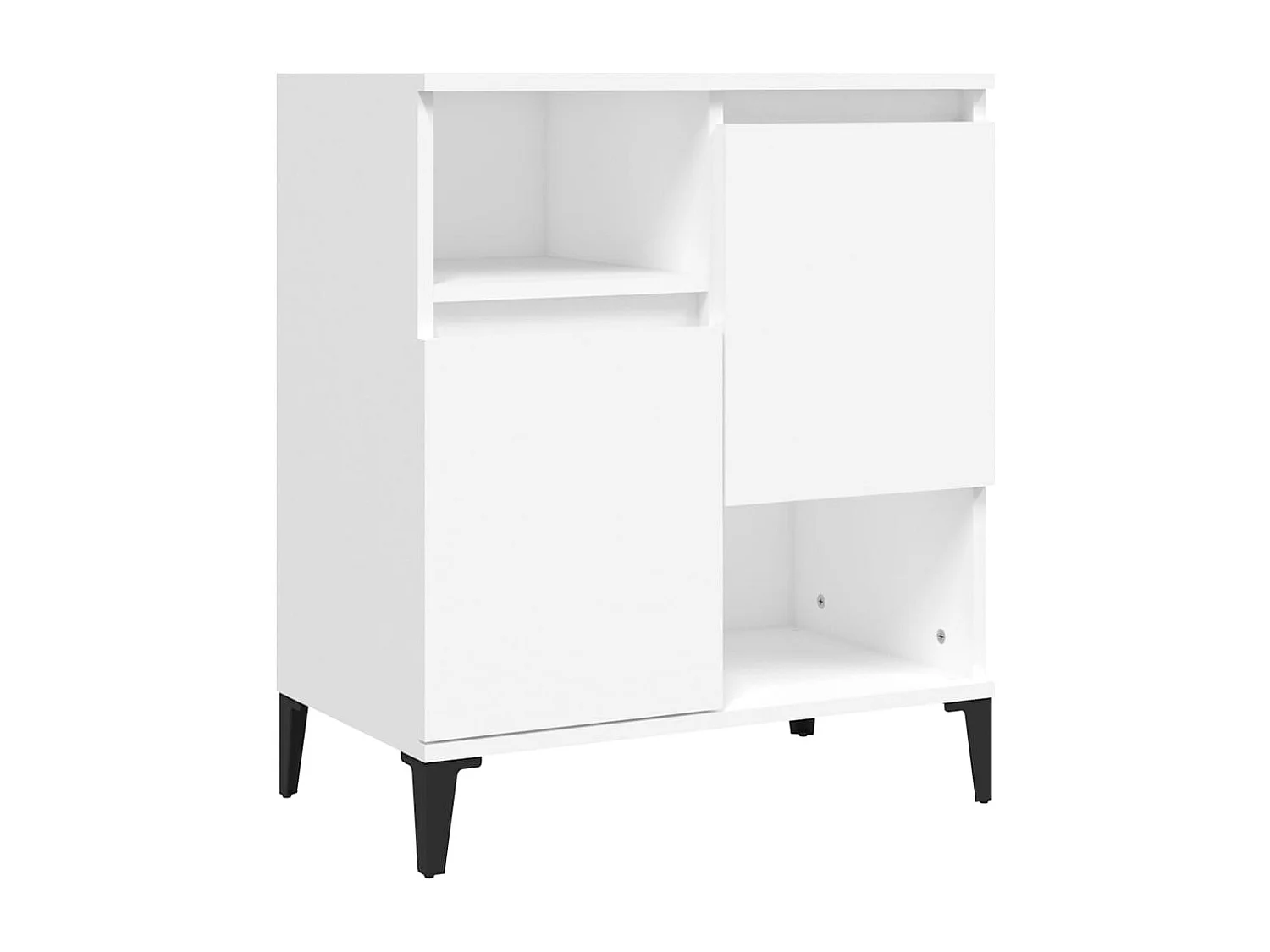 Buffets | Bahuts | Meuble de rangement 2 pcs blanc 60x35x70 cm bois d'ingénierie