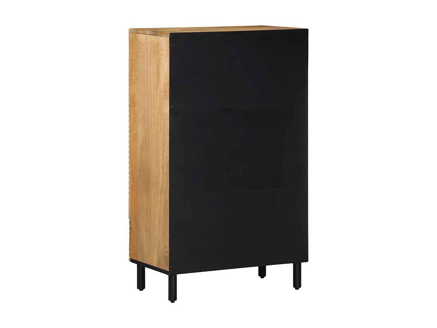 Credenza | Buffet | Armadio Marrone 60x33x100 cm in Legno Massello di Mango