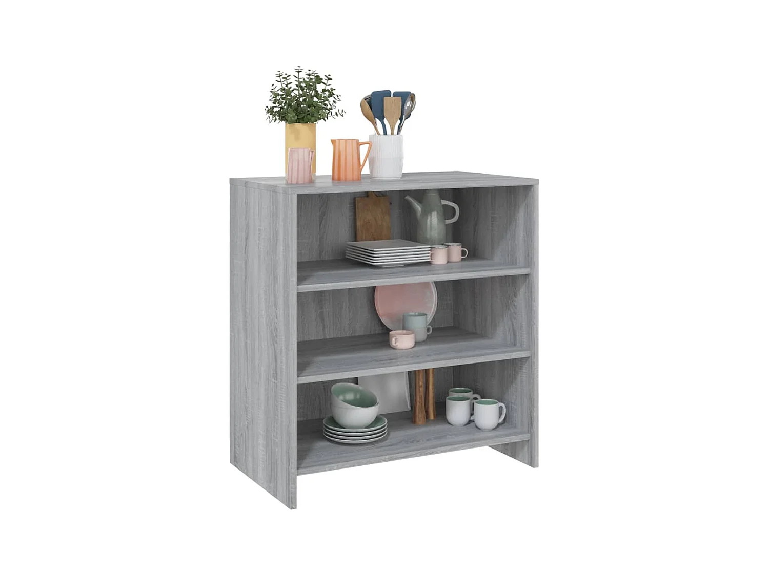 Buffet | Bahut | Meuble de rangement Sonoma gris 70x40,5x75 cm Bois d'ingénierie