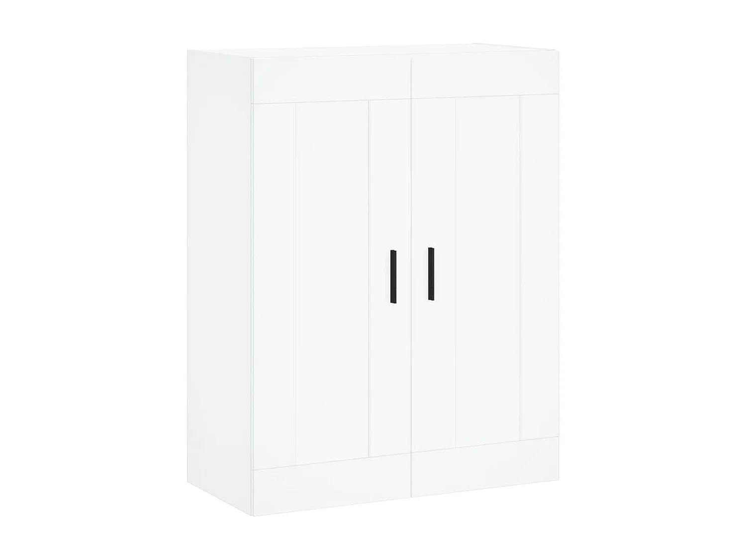 Buffet | Bahut | Meuble de rangement haut Blanc 69,5x34x180 cm Bois d'ingénierie