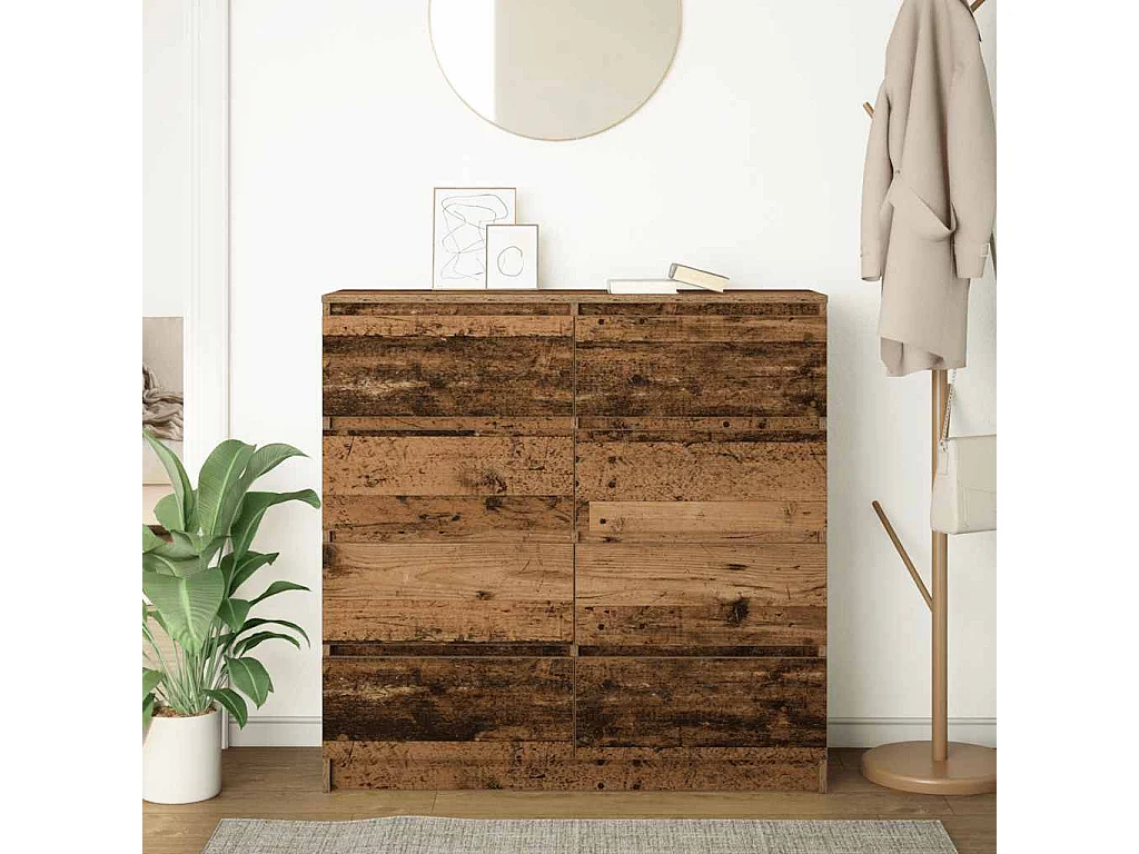 Buffet | Bahut | Meuble de rangement vieux bois 100x35x99 cm bois d'ingénierie