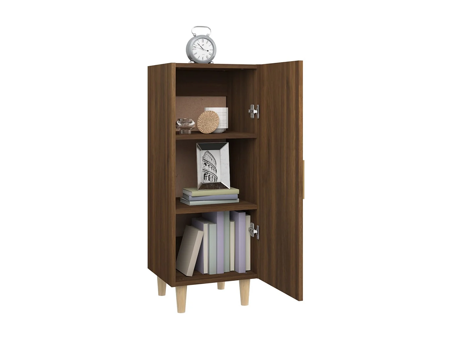 Buffet | Bahut | Meuble de rangement Chêne marron 34,5x34x90 cm Bois d'ingénierie