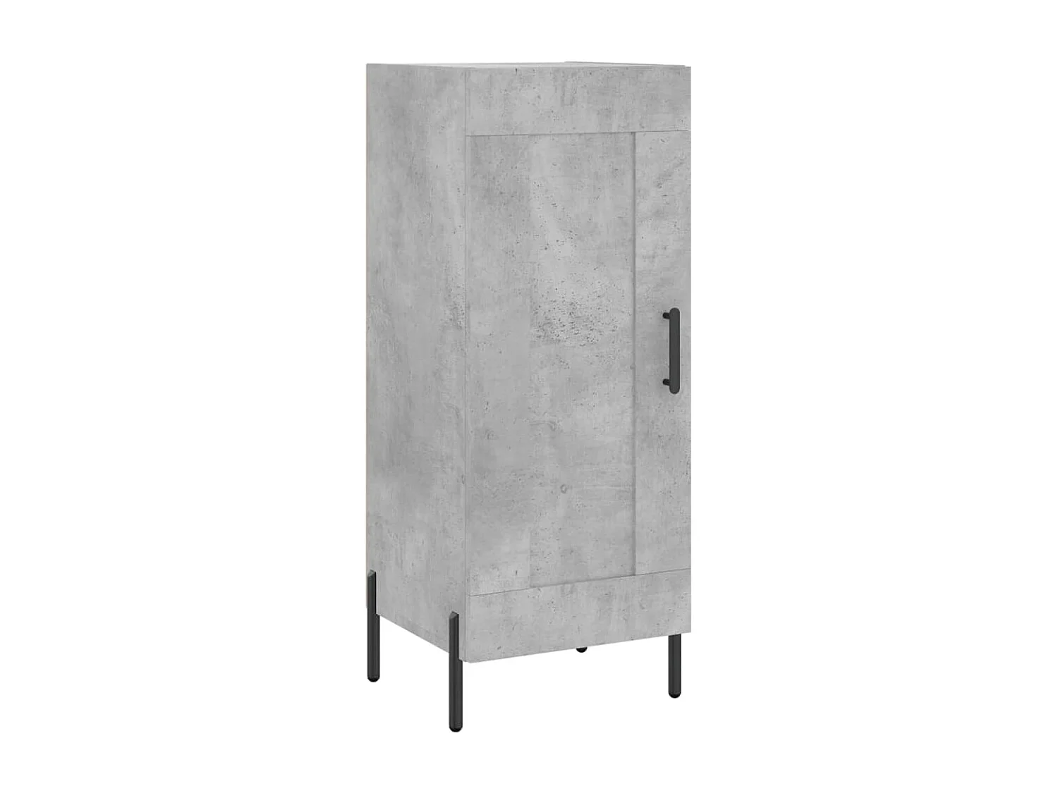 Buffet | Bahut | Meuble de rangement Gris béton 34,5x34x90 cm Bois d'ingénierie